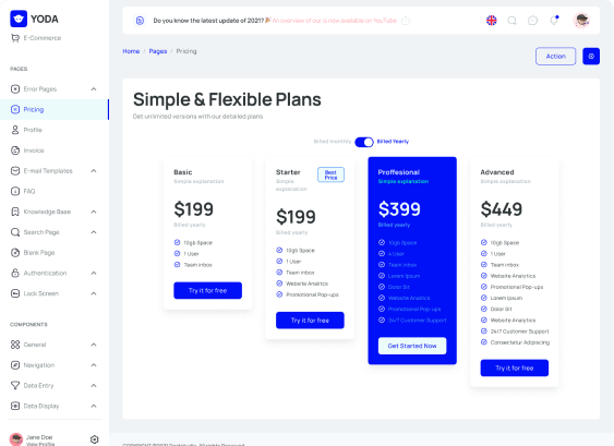 Pricing Pages